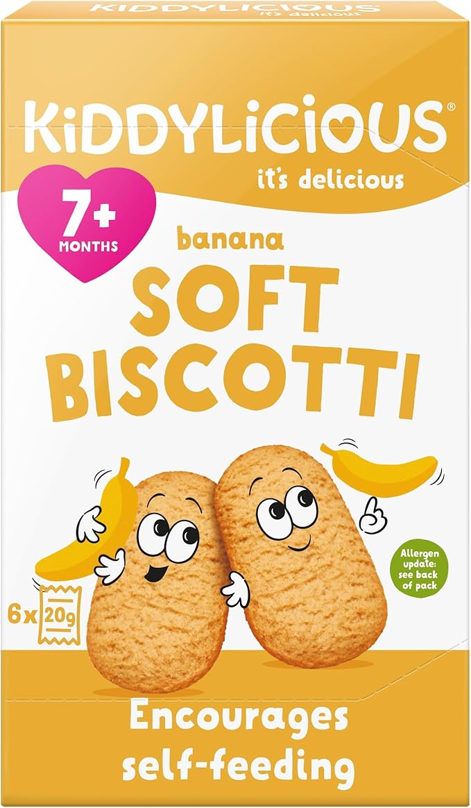 kiddylicious soft biscotti 7m+ - Banana