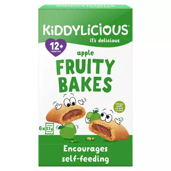 Kiddylicious fruity bakes 12m+- apple