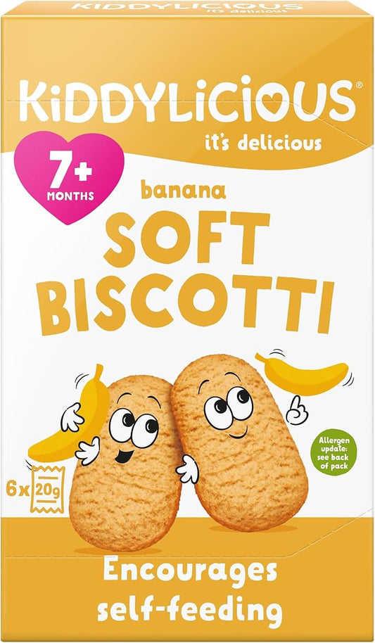 kiddylicious soft biscotti 7m+ - Banana
