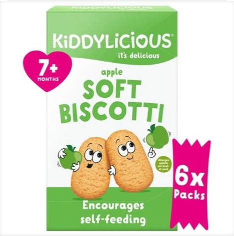 kiddylicious soft biscotti 7m+ - Apple