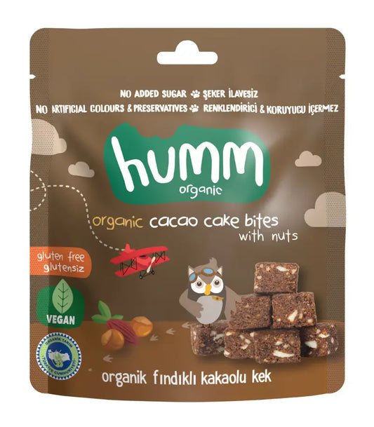 Humm Organic cocoa cake bites