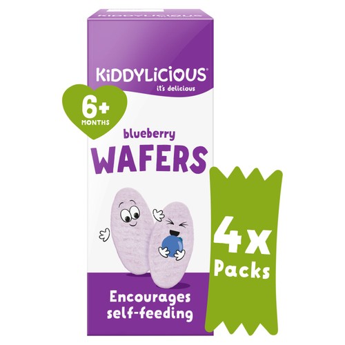 Kiddylicious wafers blueberry 4 twin packs