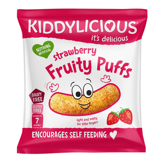 Kiddylicious fruity puffs strawberry 7m+