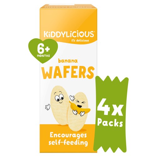 Kiddylicious wafers banana 4 twin packs