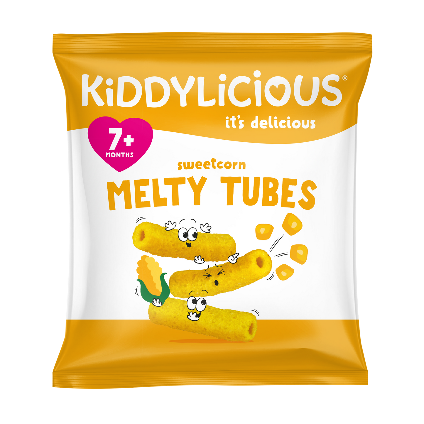 Kiddylicious melty tubes Sweetcorn 7m+