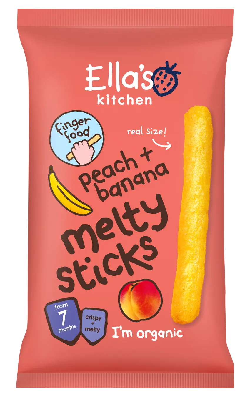 Peach & Banana Melty sticks 7m+