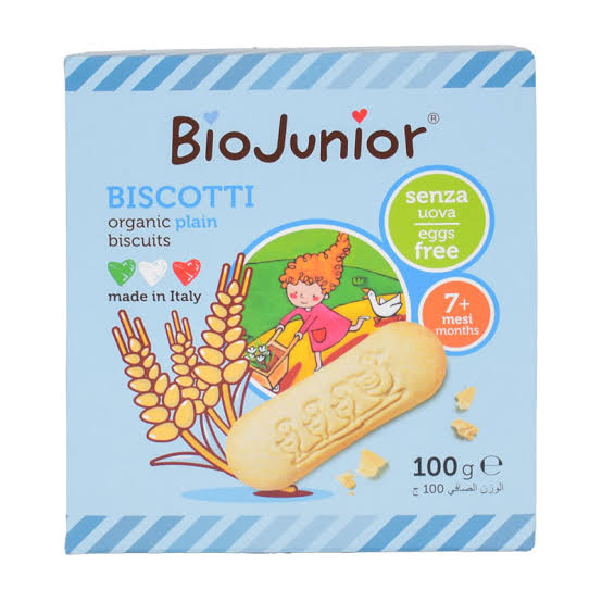 BioJunior Organic Biscuits From 7+ Month 100 g