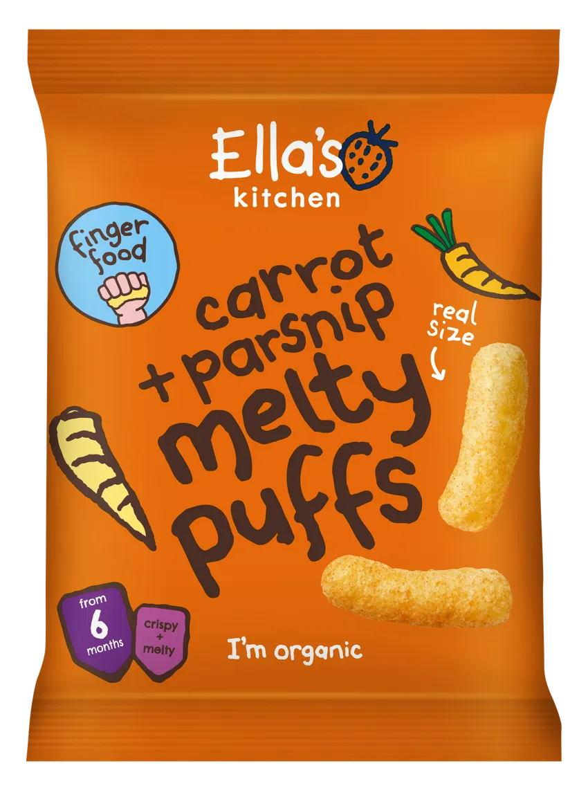 Ella's Kitchen melty puffs 6m+ Carrot & Parsnip