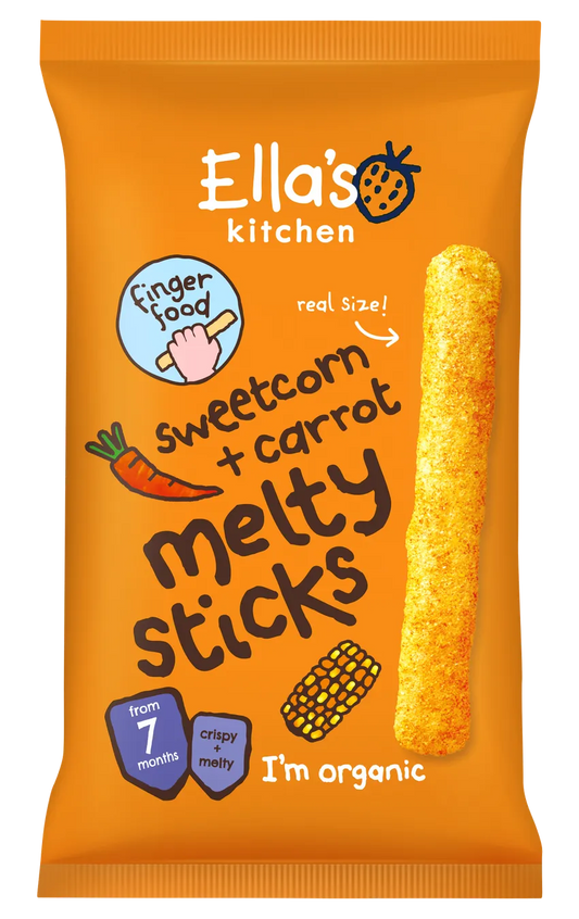 Carrot & corn Melty sticks 7m+