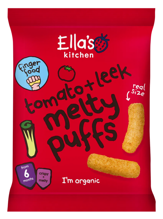 Ella's Kitchen melty puffs 6m+ tomato leek