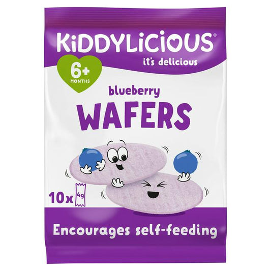 Kiddylicious wafers blueberry 6m+ (10 packs)